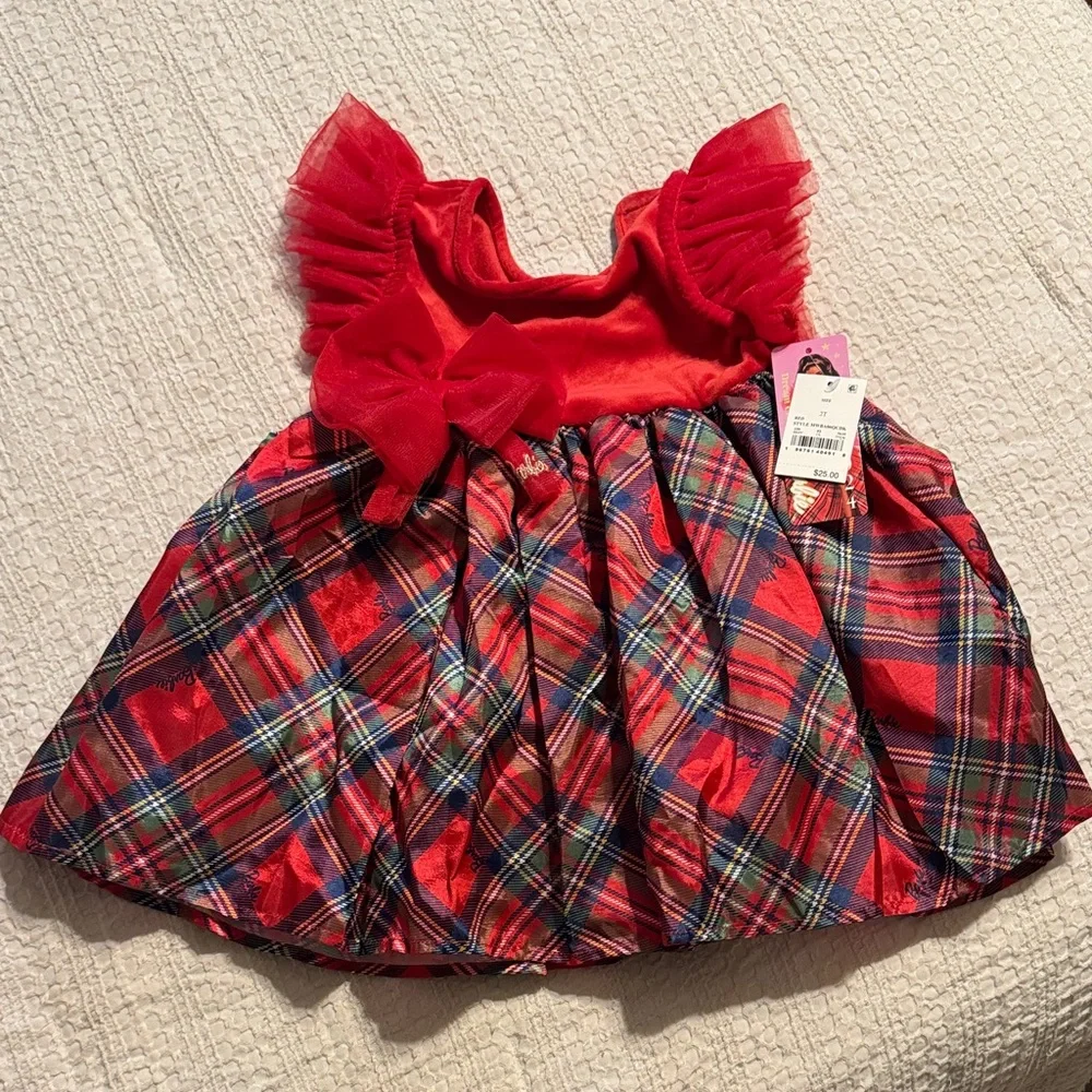 Barbie Red Plaid Dress with Bow